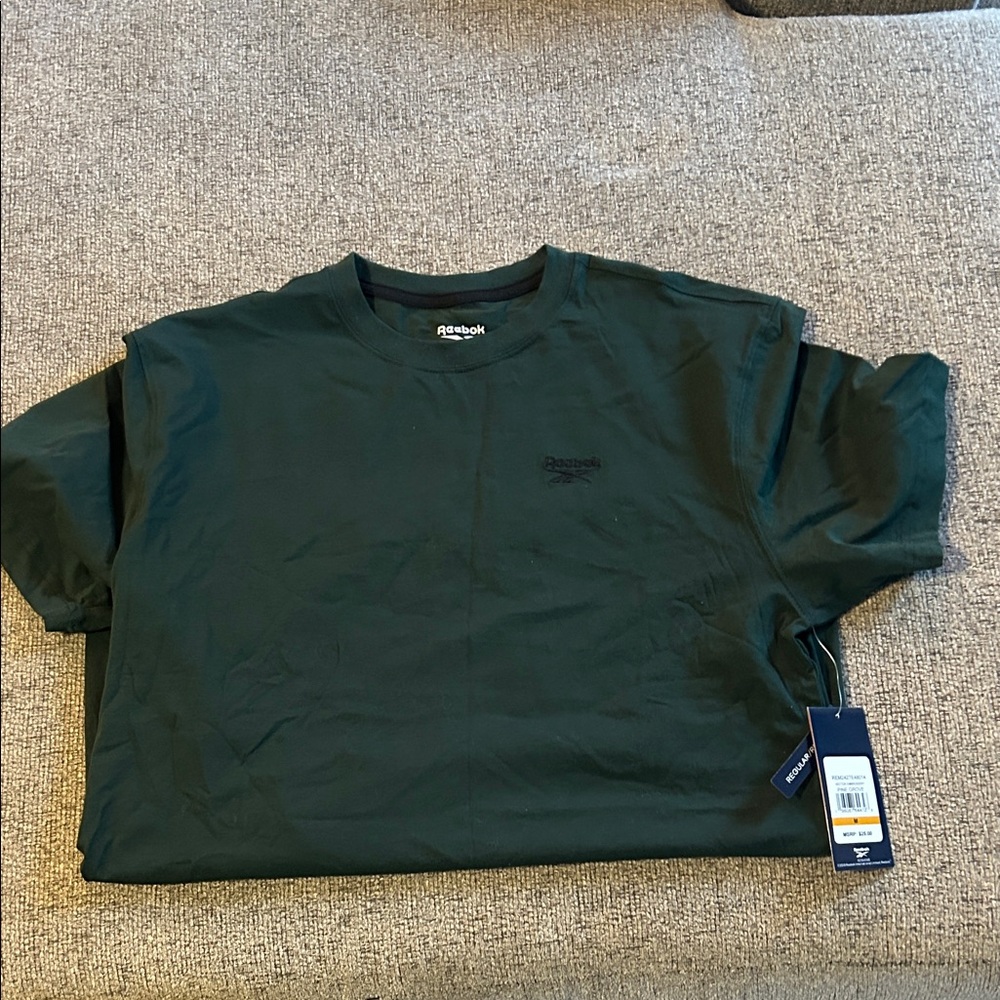Reebok Men's Forest Green Short Sleeve Shirt